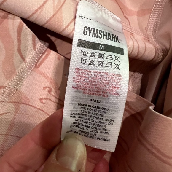GymShark Women’s Leggings Pink Swirl Size M - Picture 9 of 9
